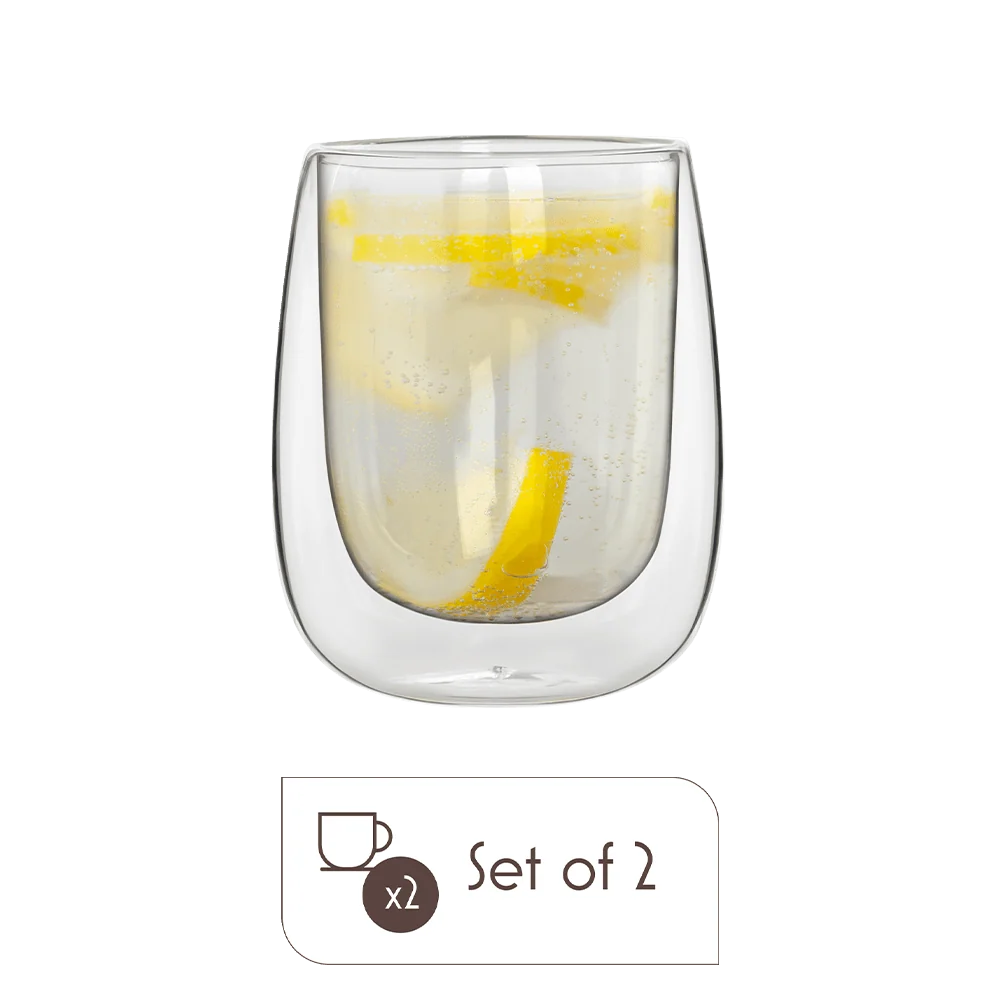 Verona Double-Wall Glass Cups – Espresso, Cappuccino & Iced Drink Sets