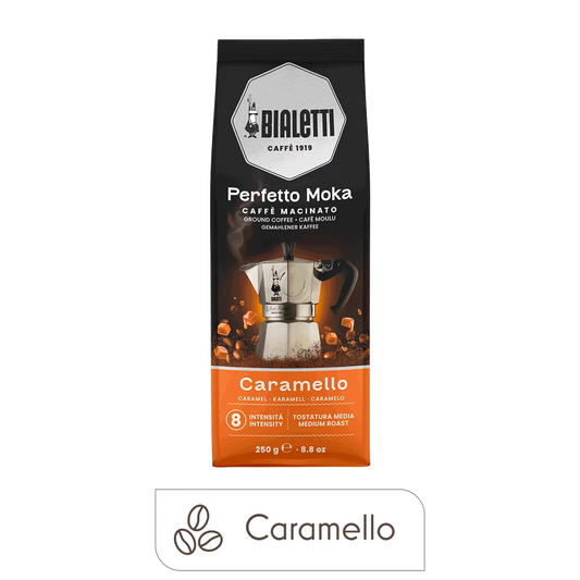 Bialetti Perfetto Moka Caramel Ground Coffee, 8.8 oz