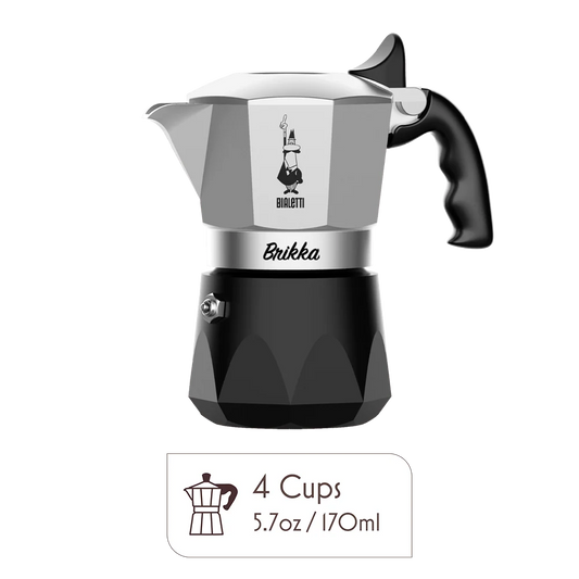 Bialetti Brikka Moka Pot – Crema-Rich Stovetop Espresso Maker