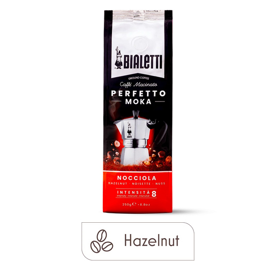 Bialetti Perfetto Moka Hazelnut Ground Coffee, 8.8 oz