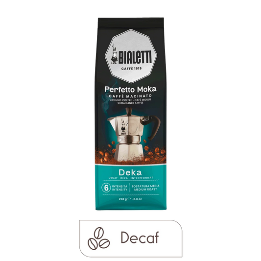 Bialetti Perfetto Moka Decaf Ground Coffee, 8.8 oz