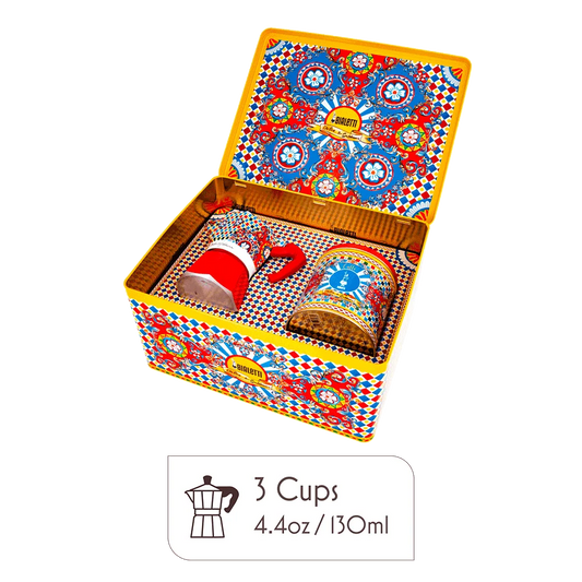 Dolce & Gabbana Moka Pot & Espresso Set Gift Set – Sicilian Cart Design
