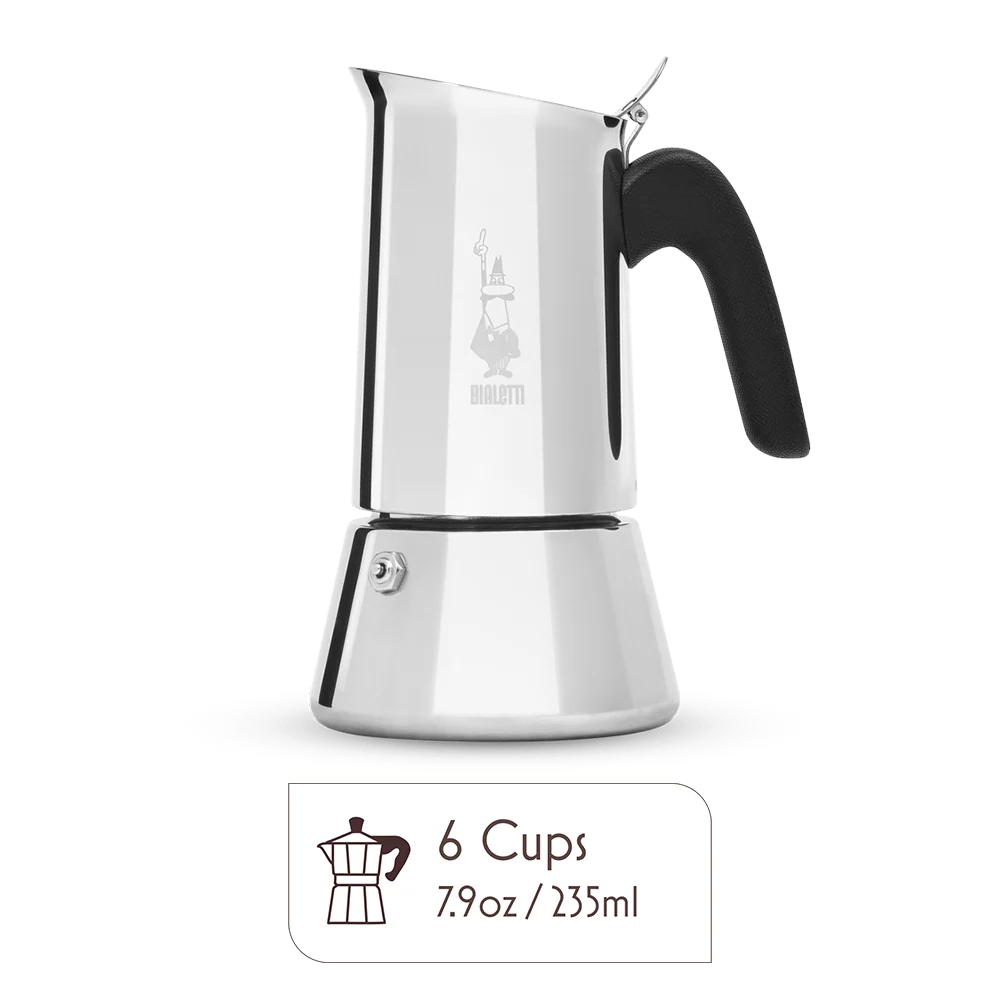 Bialetti Venus Stainless Steel Moka Pot – Stovetop Espresso Maker