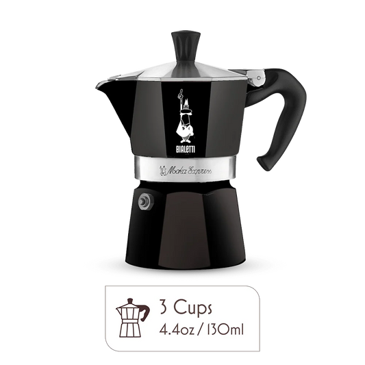 Bialetti Moka Pot 3 Espresso Cup – Italian Stovetop Espresso Maker