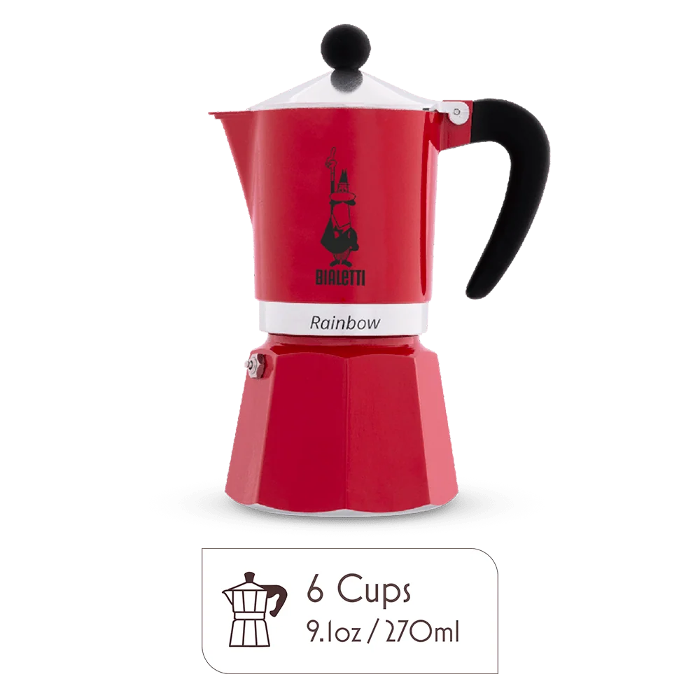 Bialetti Rainbow Moka Pot – Italian Stovetop Espresso Maker