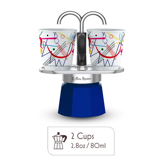 Mini Moka Pot Espresso Gift Set | Italian Coffee Maker with Cups